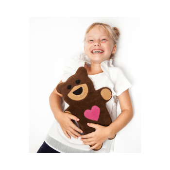 Leschi - Coussin chauffant Teddy pour soulager les maux de ventre et de dos